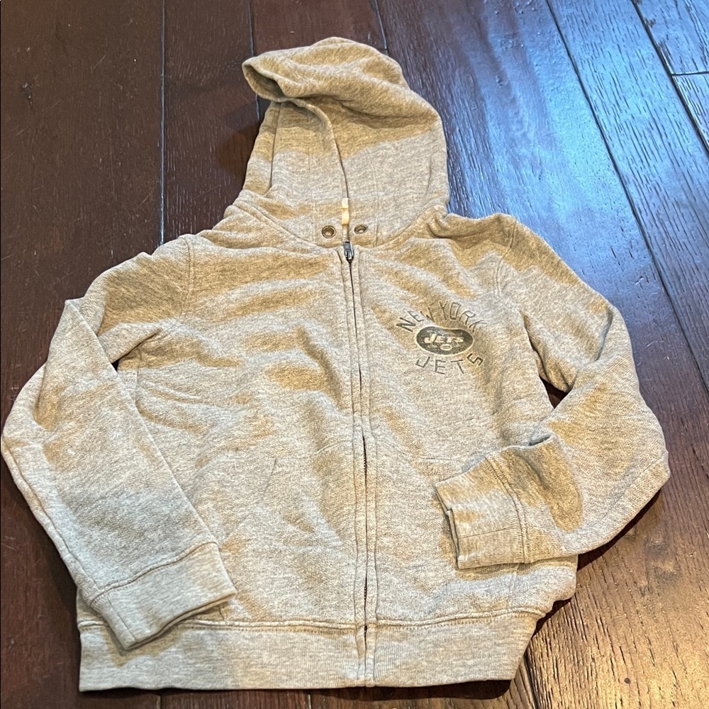 Jets Kids Gray Hoodie